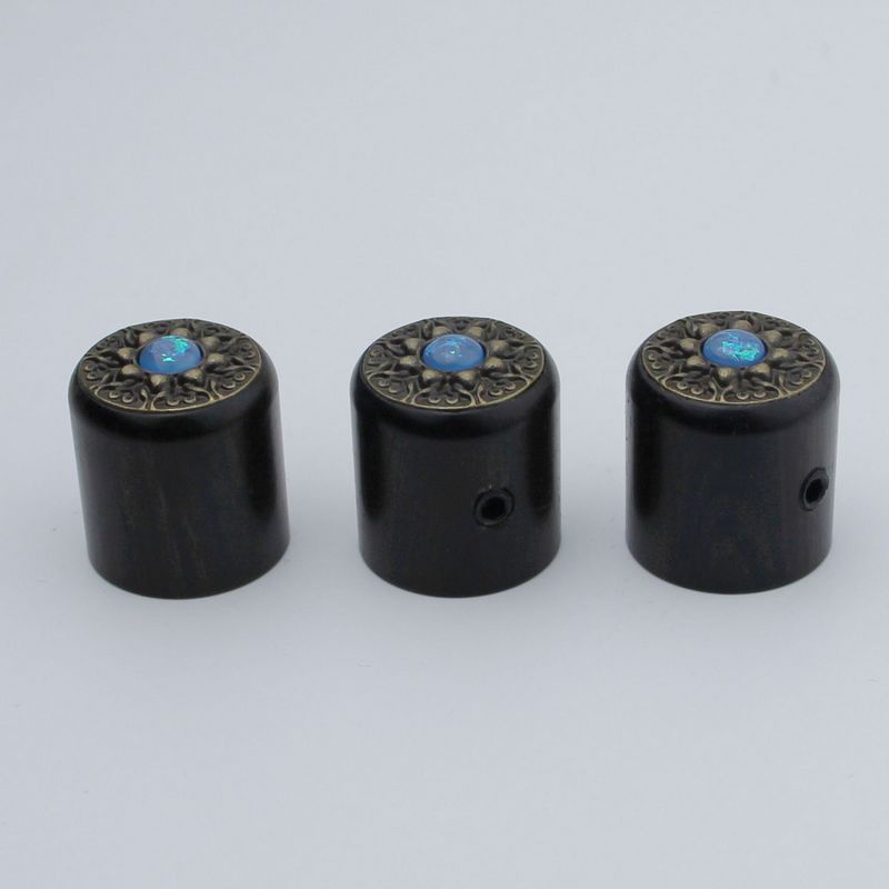 1 Nút Vặn Chiết Áp Cho Đàn Guitar Bass WK002 Đường Kính Trong 6MM Bằng Gỗ Đàn Hương Màu Đỏ Cổ Điển