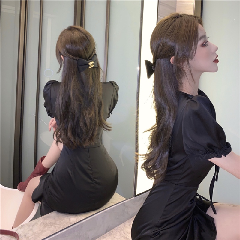 Đầm Ngắn Dáng Ôm Màu Trơn Phong Cách Hàn Quốc Cổ Điển Thời Trang Mùa Hè Cho Bạn Nữ | BigBuy360 - bigbuy360.vn