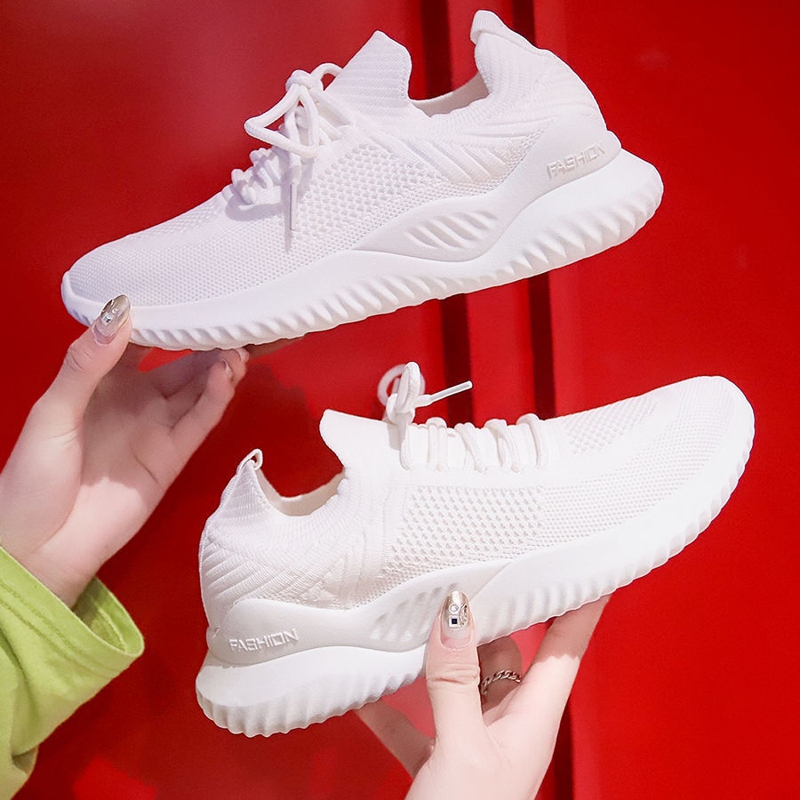 Giày Thể Thao Phối Lưới Siêu Nhẹ Thoáng Khí Thời Trang Cho Nữ
