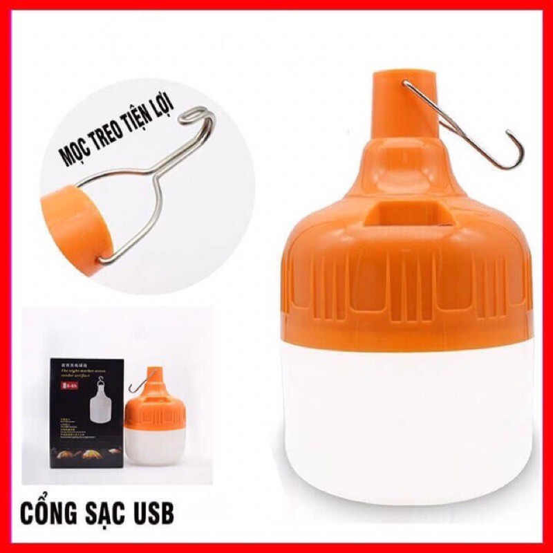 Bóng đèn tích điện 100W 6-8h có móc treo