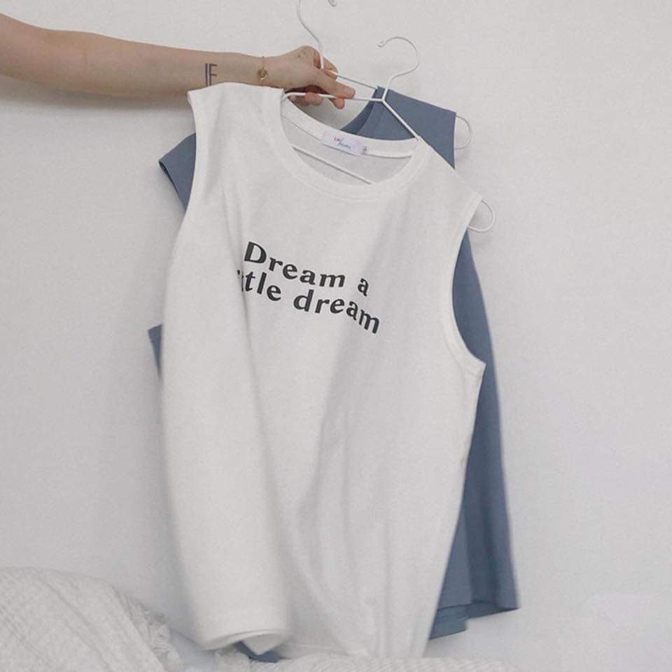 Áo tanktop dream a little dream Fox unisex