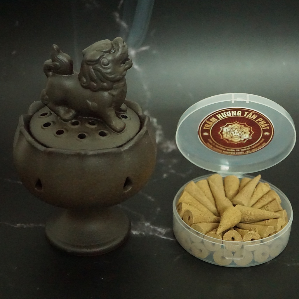 Đỉnh Xông Trầm Hương Sư Tử cao cấp cực sang