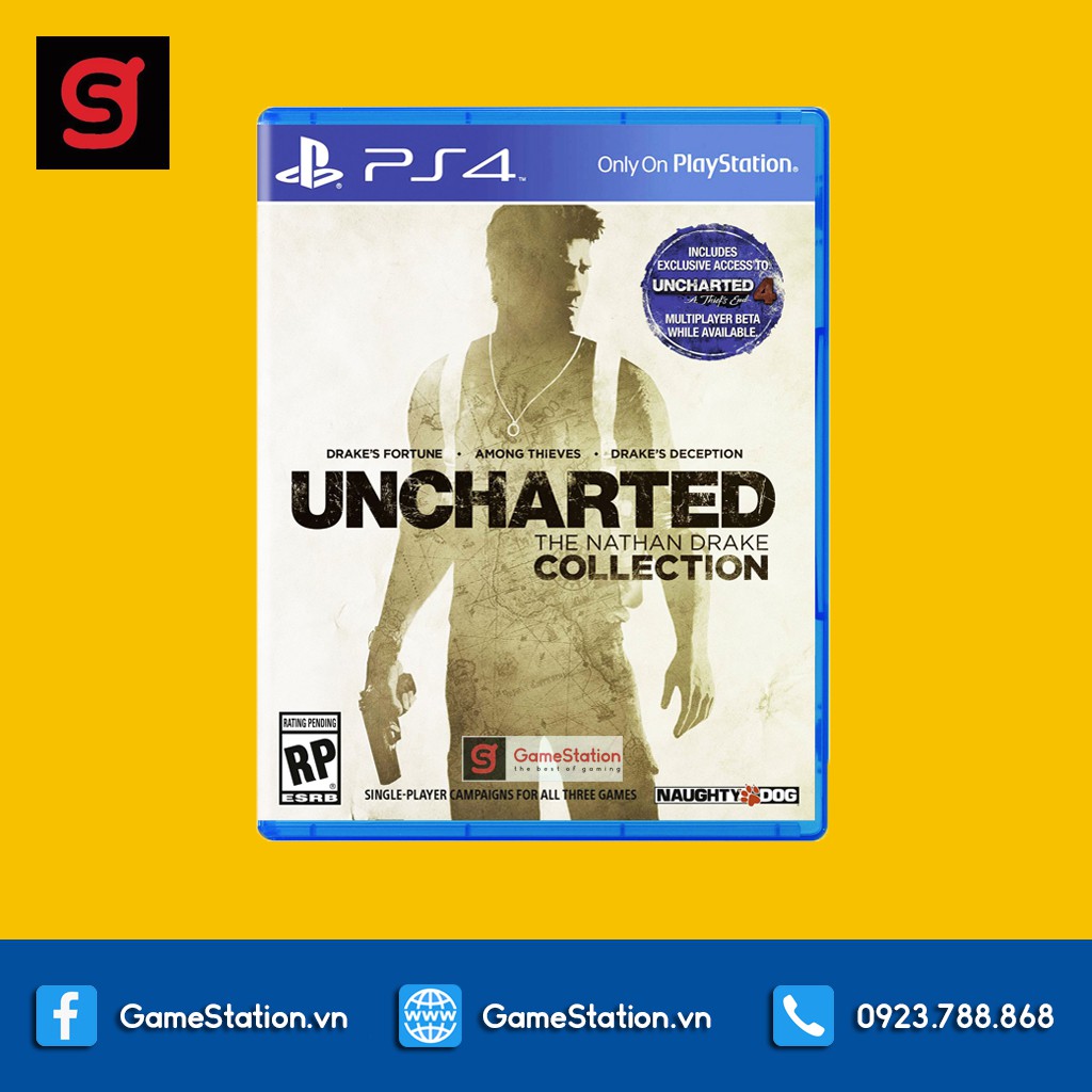 [Freeship toàn quốc từ 50k] Đĩa Game PS4 - UNCHARTED: The Nathan Drake Collection - hệ US