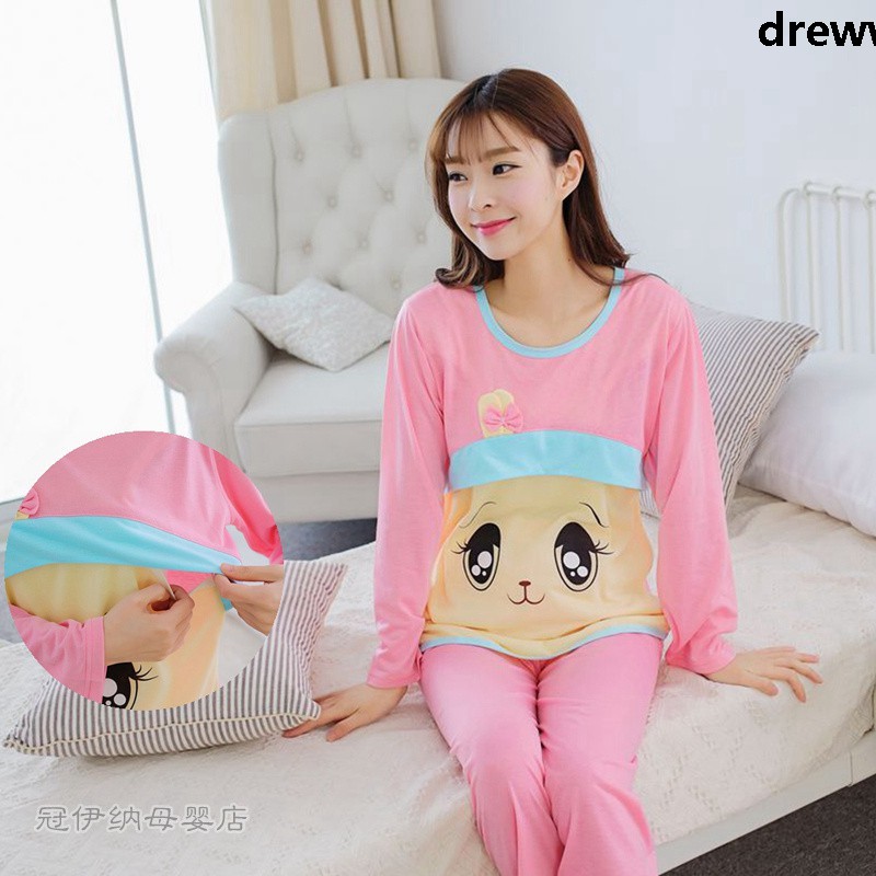 Bộ Đồ Ngủ Thời Trang Tay Dài Form Rộng Thoải Mái | BigBuy360 - bigbuy360.vn