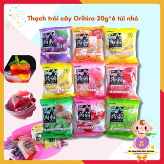 Thạch Trái Cây Ăn Liền Orihiro Đủ Vị Gói 120g | Ăn Dặm Cho Bé Nội Địa Nhật