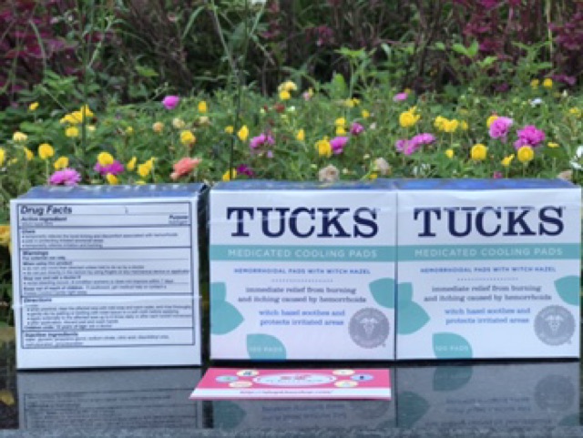 Miếng lót lạnh Tuck &amp; xịt giảm đau Earth mama sau sinh