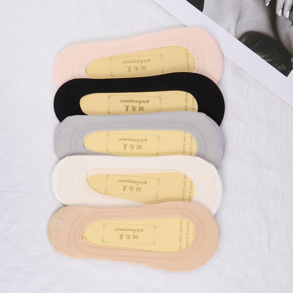 Xiantin Vớ Thuyền Ngắn Bằng Silicone Siêu Mỏng Cổ Thấp Chống Trượt Cho Nữ