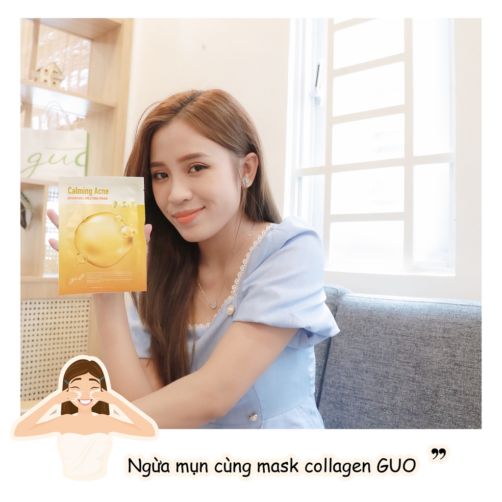 [Mã LTBAUAB9 giảm 7% đơn 99K] Bộ đôi Kem Face đêm + Mask Collagen 4in1 GUO dưỡng trắng hồng mờ thâm sạm se lỗ chân lông