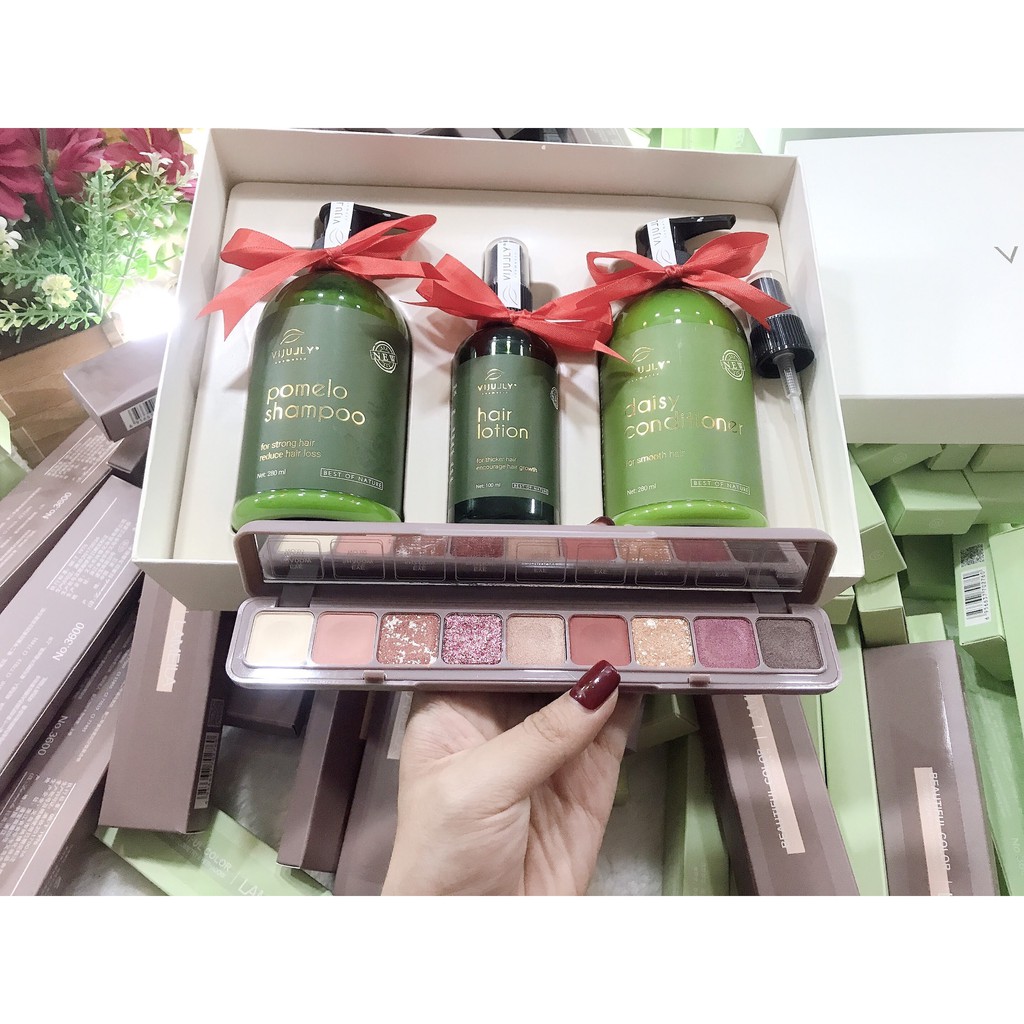 [TẶNG PHẤN TRANG ĐIỂM] Combo bộ 3 XỊT,XẢ,GỘI Vijully giúp chăm sóc tóc chắc khỏe, ngăn giảm rụng tóc TẶNG BAO LÌ XÌ | BigBuy360 - bigbuy360.vn