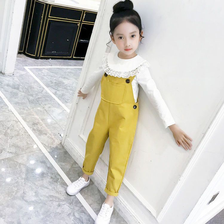 Quần Yếm Dáng Rộng Phong Cách Mới 2022 Cho Bé Gái