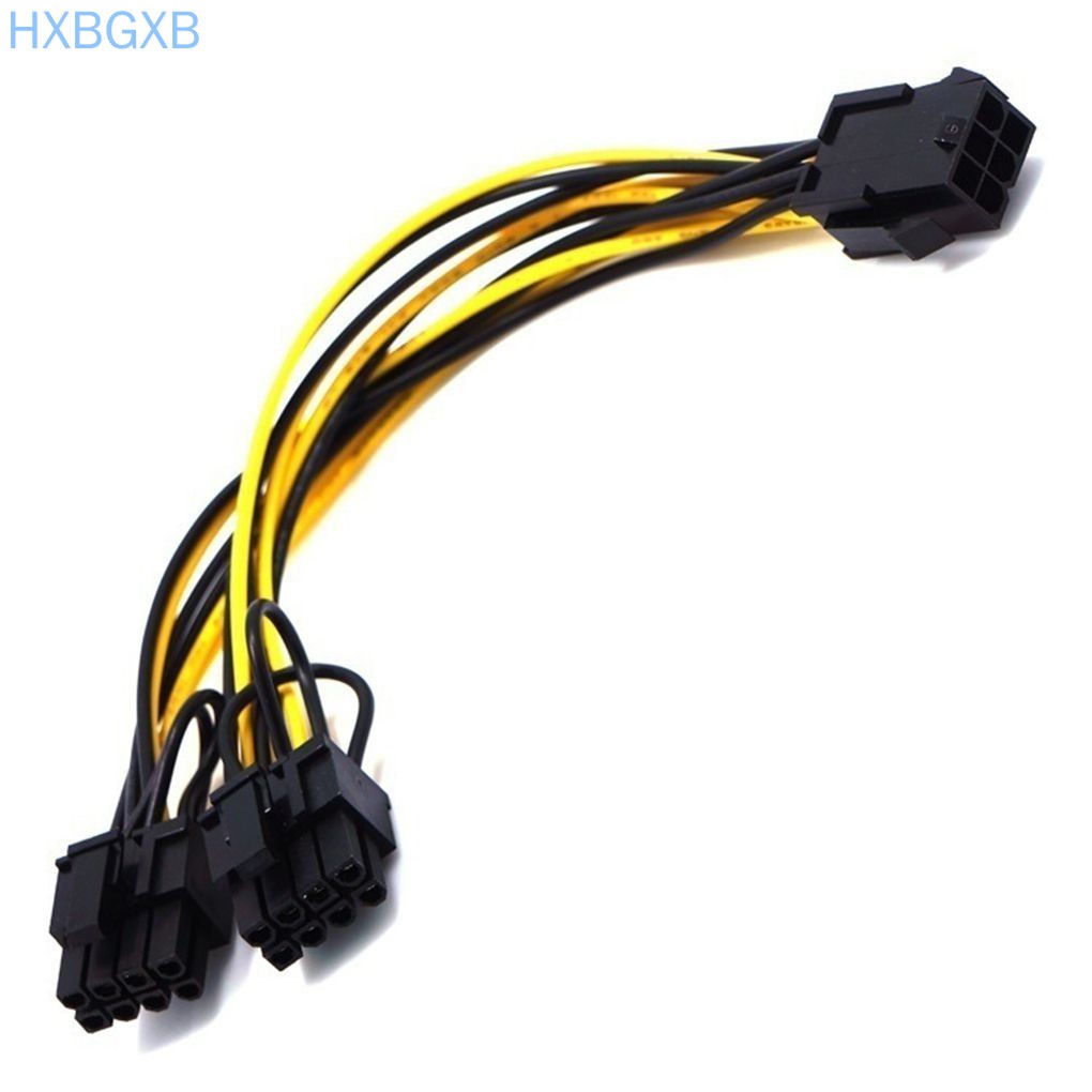 Dây Cáp Nguồn Hxbg - 18cm 6 Pin Female Sang 8 Pin Male Atx Cho Bo Mạch Chủ