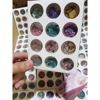Xà cừ vân gỗ trang trí nail