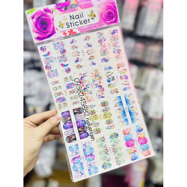 Sticker nước dán trang trí móng
