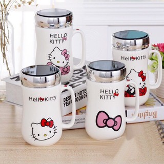 Cốc giữ nhiệt Hello Kitty kèm gương