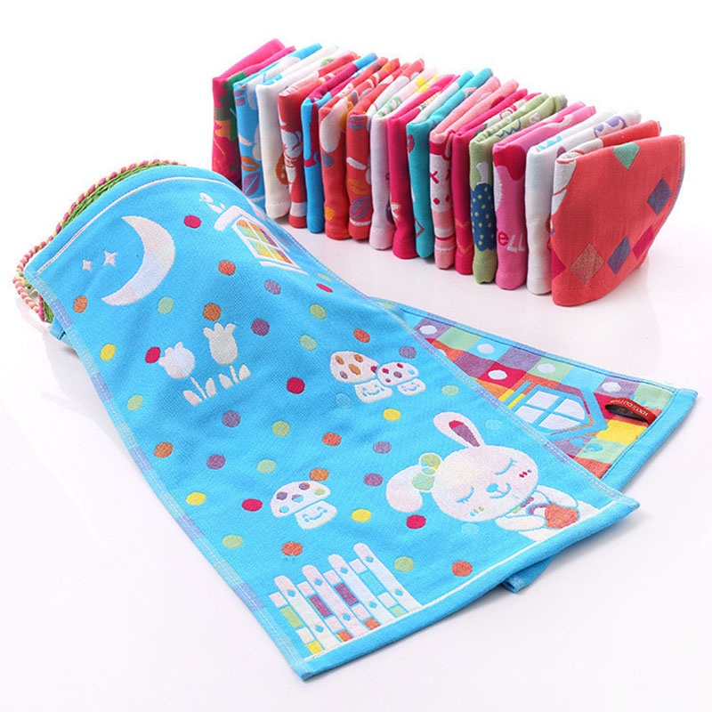 Khăn Tắm Cotton Ba Lớp Họa Tiết Ngẫu Nhiên Cho Trẻ Em