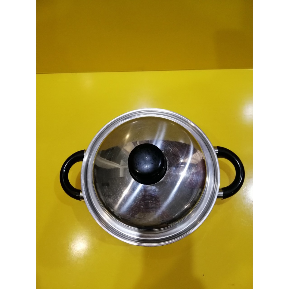 Nồi inox nội địa Nhật, size 23cm, cao 10cm (mã 961), Dùng được bếp từ