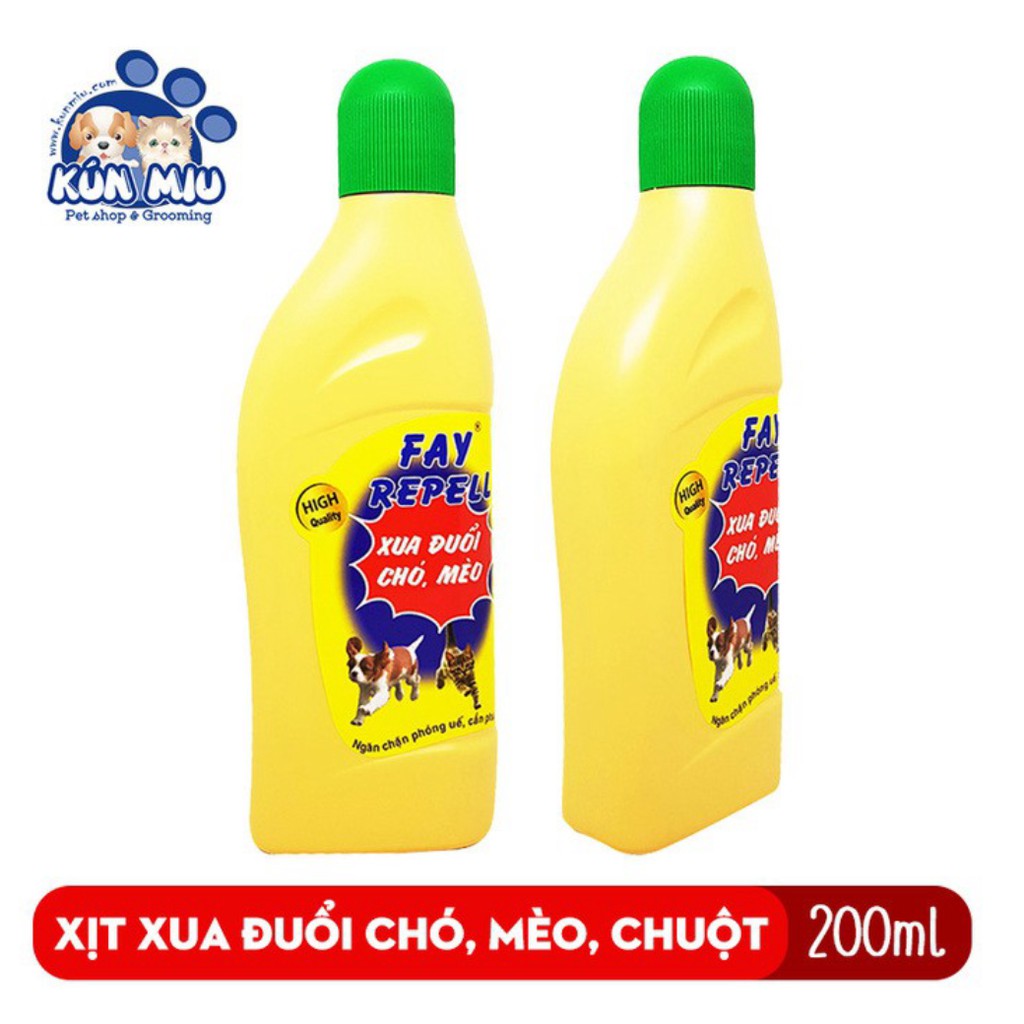 [Mã PET50K giảm Giảm 10% - Tối đa 50K đơn từ 250K] Xịt Fay Repell xua đuổi chó, mèo, chuột phóng uế và cắn phá đồ đạc