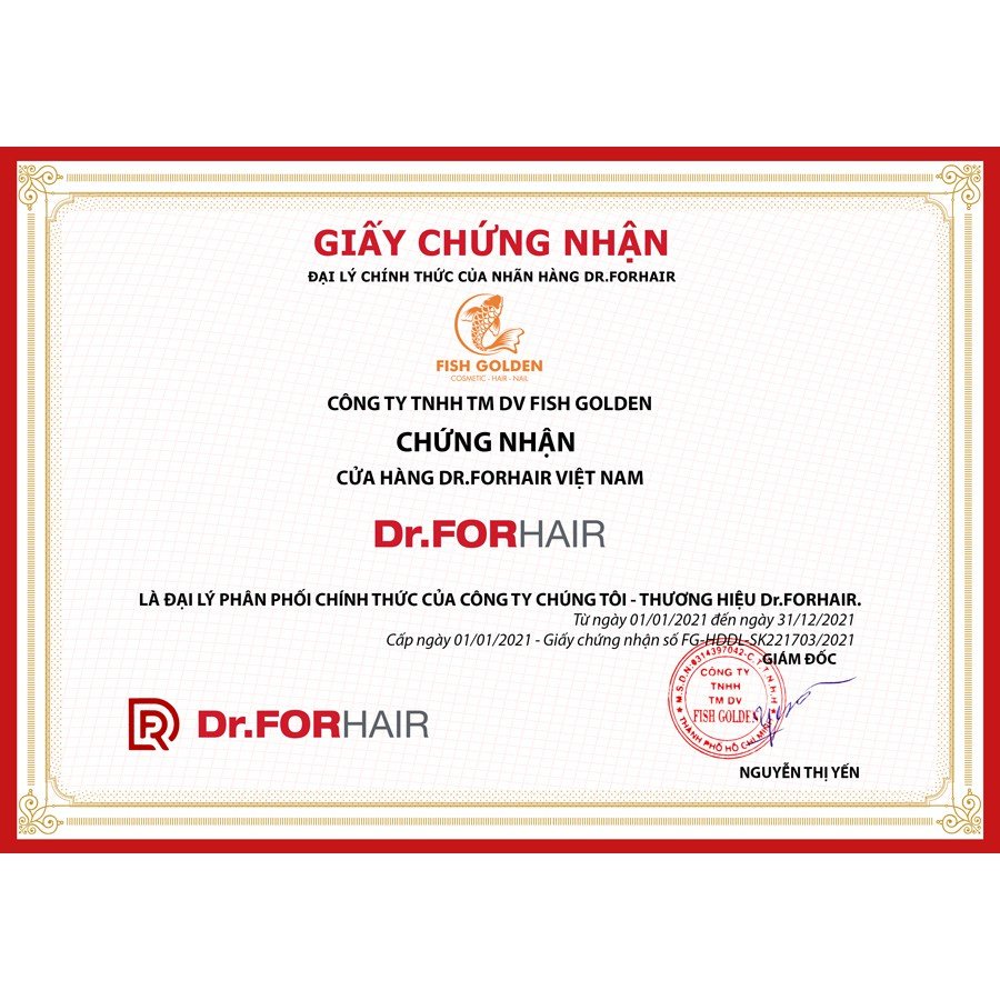 Dầu gội ngăn ngừa rụng tóc sạch gàu, hỗ trợ mọc tóc Dr. ForHair Folligen Plus Shampoo 10ml