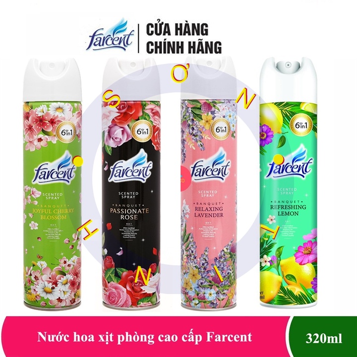 Nước hoa xịt phòng cao cấp Farcent 320ml