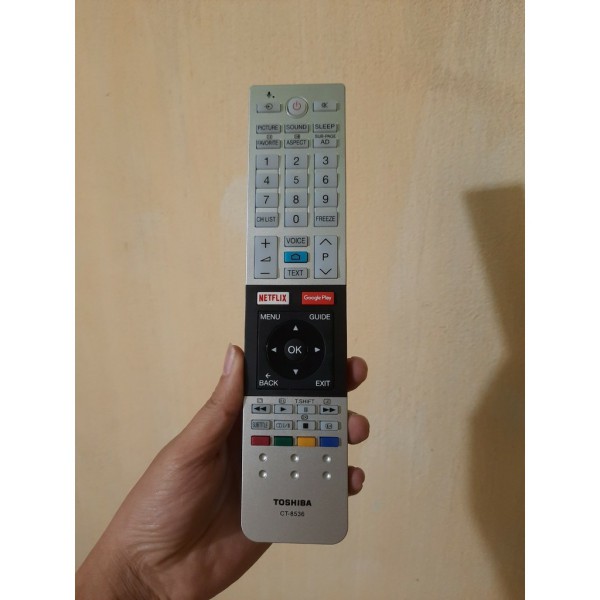 Điều khiển tivi Toshiba giọng nói CT 8536- Hàng chính hãng Tặng kèm Pin