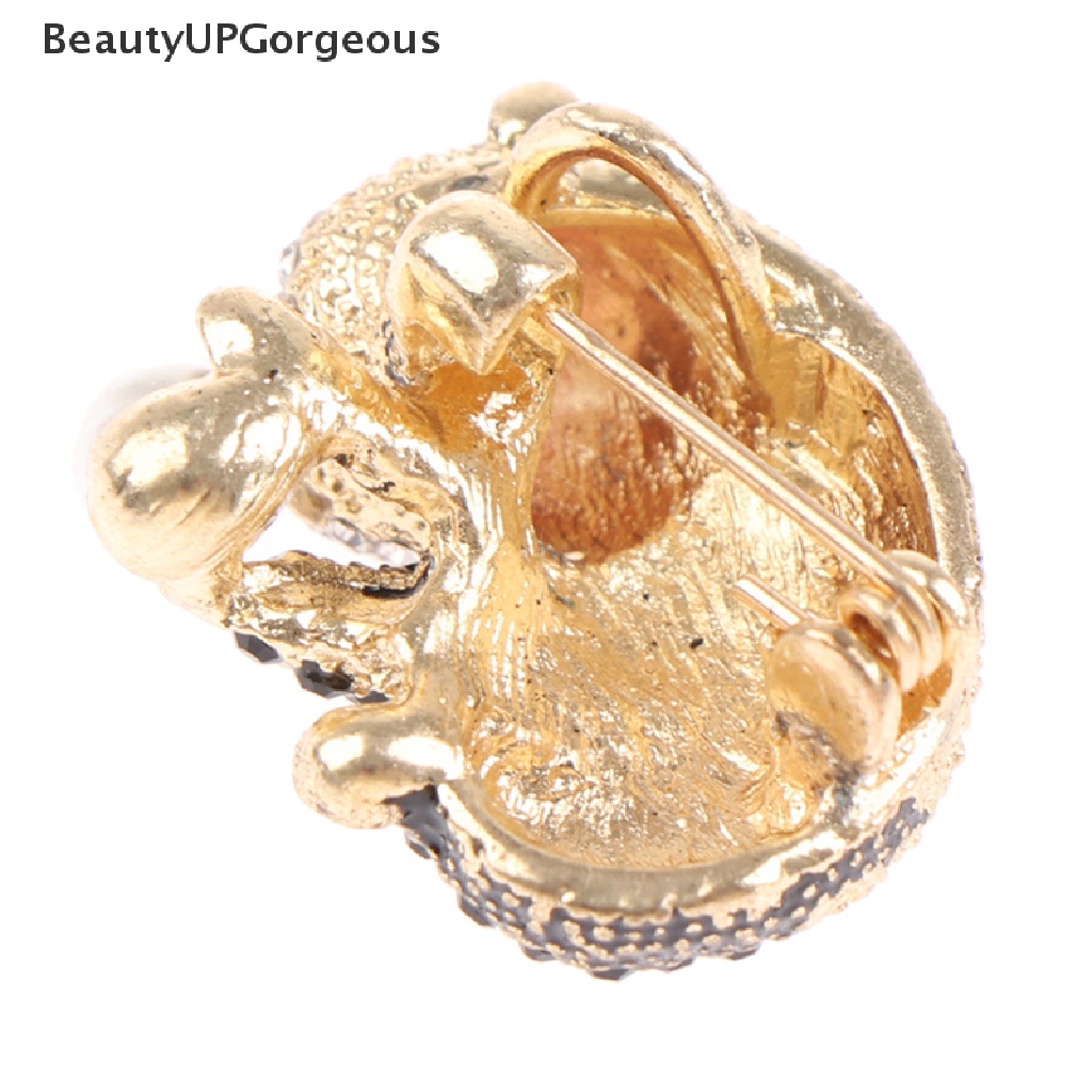 Ghim Cài Áo Hình Gấu Trúc Đính Đá Dễ Thương