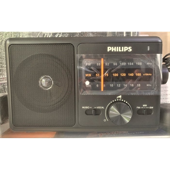 RADIO PHILIPS AM/FM/SW CHẠY ĐIỆN PHILIPS TAR2368 4 PIN ĐẠI