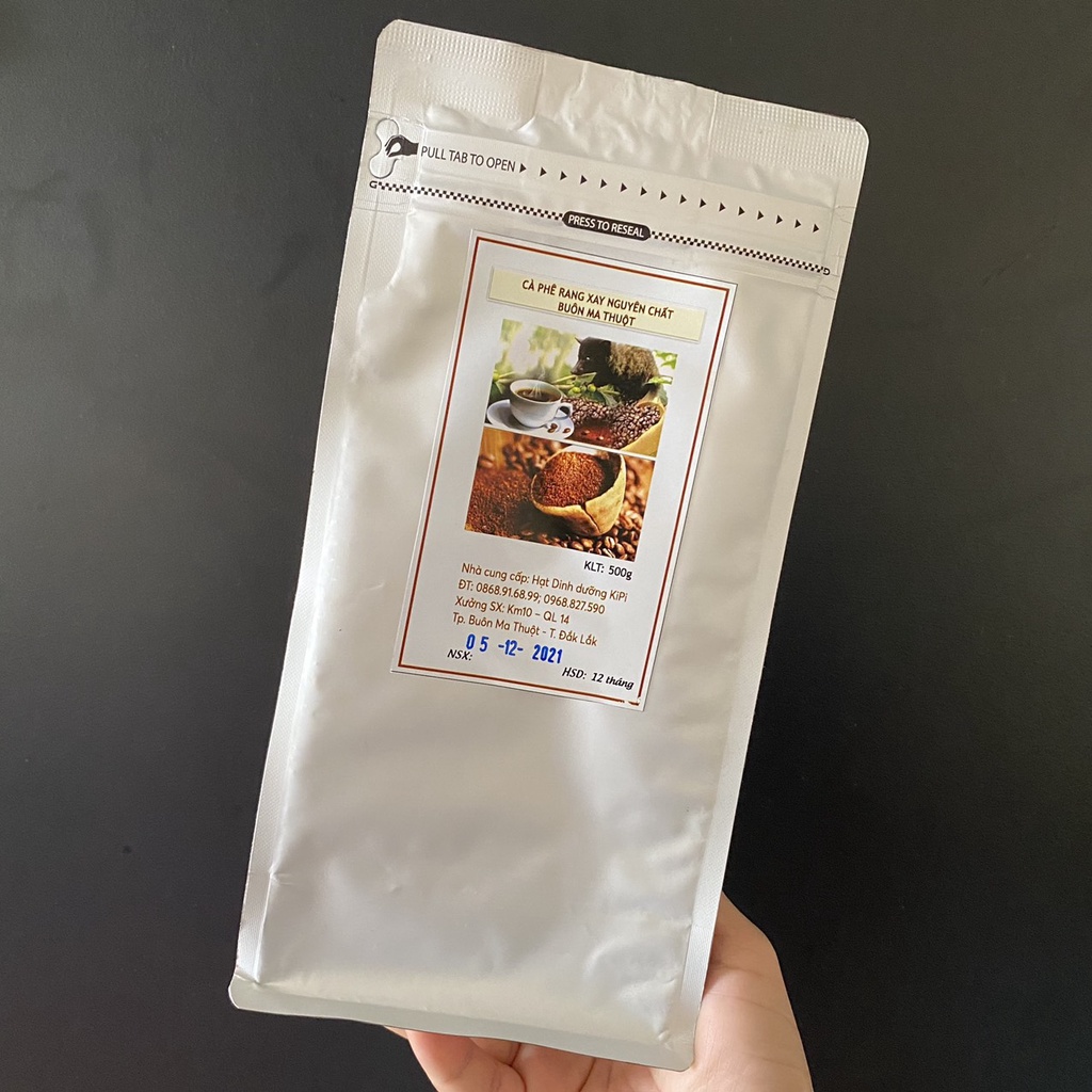 Cà phê nguyên chất rang mộc Buôn Ma Thuột (cafe hạt, cafe rang xay)  - Cafe mộc giảm cân, đậm đà, thơm ngon - Túi 500g | BigBuy360 - bigbuy360.vn
