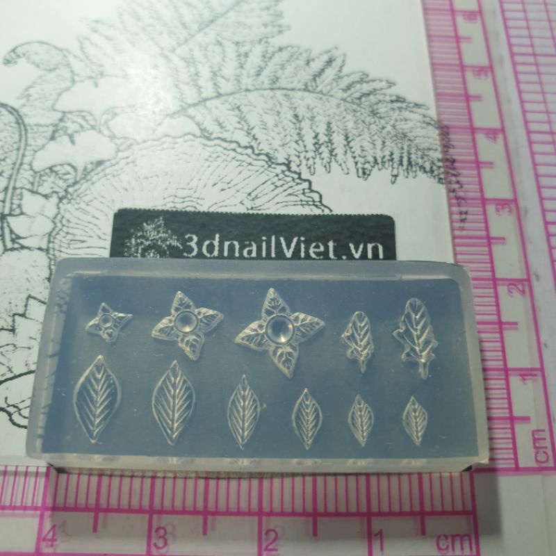 Khuôn lá mini ráp hoa nail - hoa đất sét tiện lợi