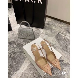 Sandal cao gót V quai mảnh fullbox