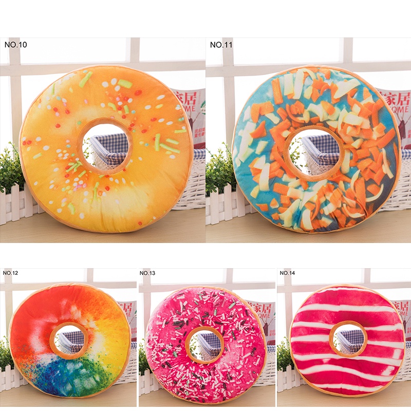 Gối nhồi bông NAFENA thiết kế hình bánh donut sáng tạo vui nhộn