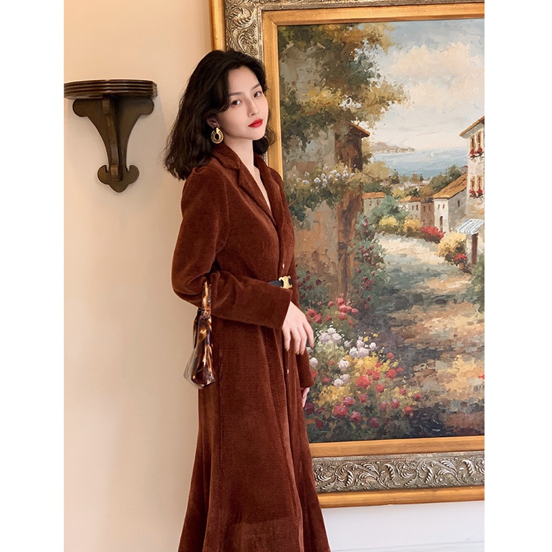 🍂🍂 Đầm Nhung Đuôi Cá Phong Cách Pháp Retro Sang Trọng🍂🍂