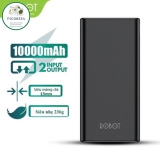 [MMM] - Pin Sạc Dự Phòng ROBOT 10.000mAh - 2 Output & 2 Input