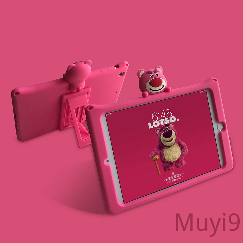 Ốp máy tính bảng họa tiết gấu cho iPad 2018 Mini1/2/3 Mini4c Mini5 AIR2 Pro9.7 2/3/4 6 | BigBuy360 - bigbuy360.vn