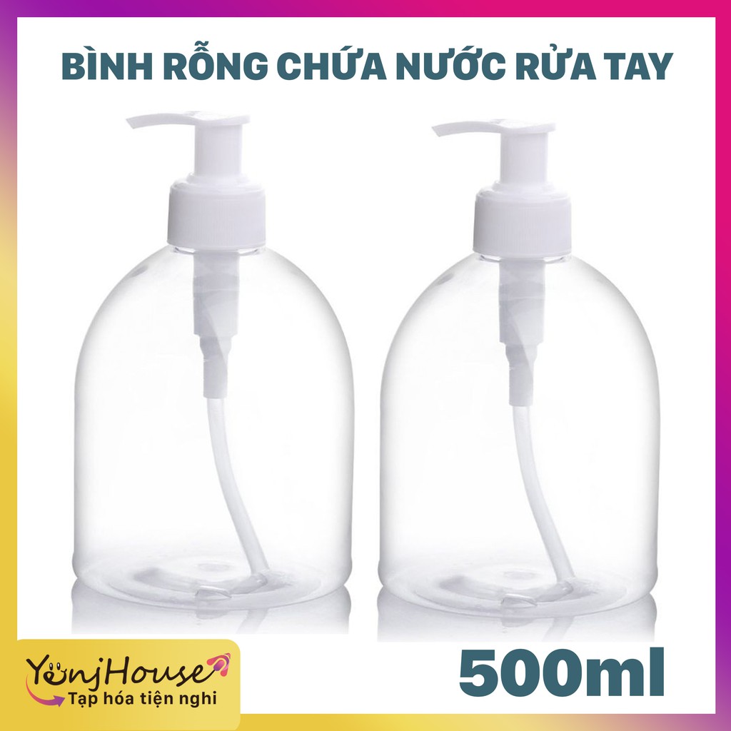 Chai, bình nhựa đựng nước rửa tay - Yenjhouse