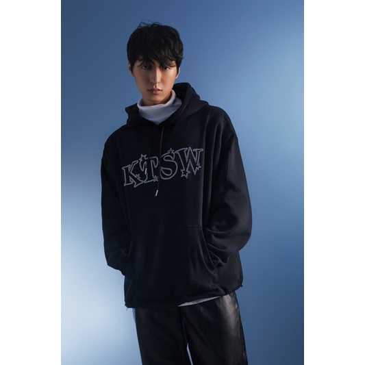 Áo hoodie thun nỉ đính đá KTSW RHINESTONES