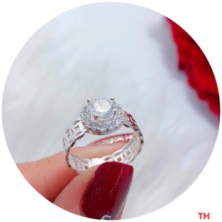 Nhẫn kim tiền bạc ta đính đá