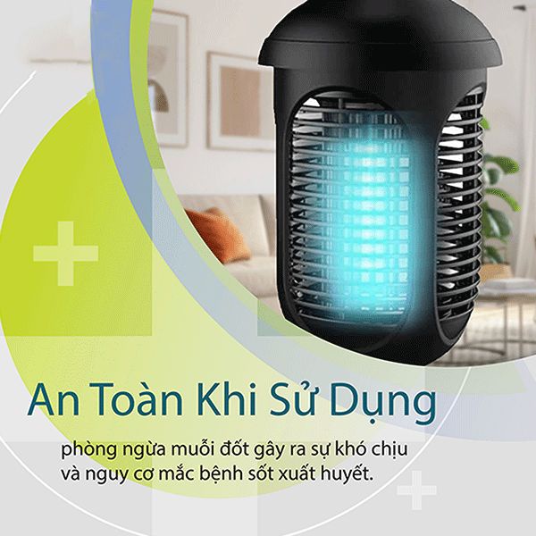 [Sản xuất Thái Lan, bảo hàng 12 tháng] ĐÈN BẮT MUỖI CAO CẤP MEGASTAR DM-138