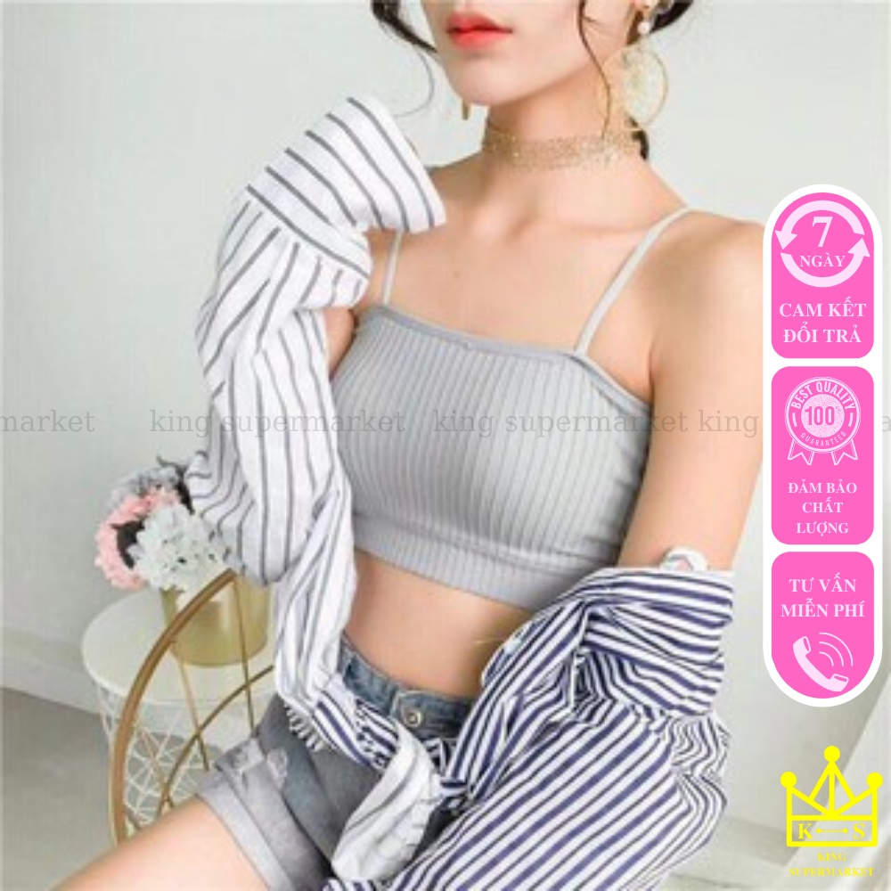 [Mã FAMARAL2 giảm 10K đơn 50K] Áo bra 2 dây len tăm cực đẹp MÃ ABR006 | BigBuy360 - bigbuy360.vn