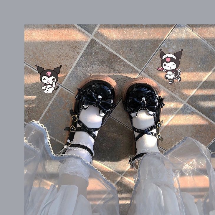 Giày Da Nữ Mũi Tròn Đế Dày Thời Trang Nhật Bản | BigBuy360 - bigbuy360.vn