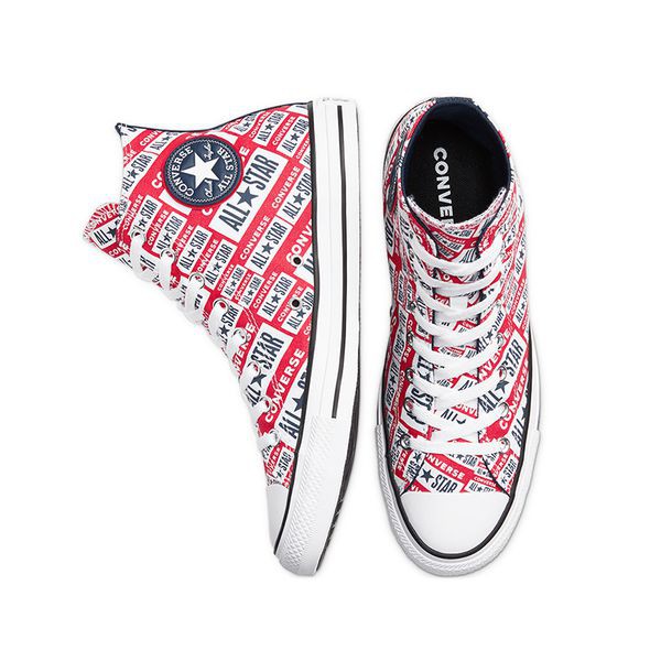 Giày Sneaker Unisex Converse Chuck Taylor All Star Logo Play Hi Red - 166984V