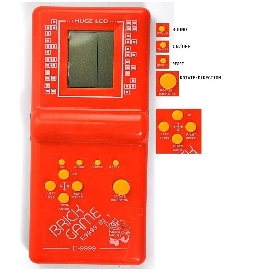 Máy Trờ Chơi Điện Tử Xếp Gạch Cầm Tay- Brick Game [ Tặng kèm 2 pin 1.5 V]