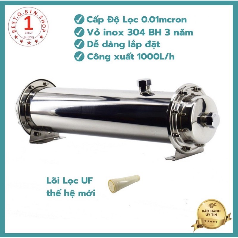 MÁY LỌC NƯỚC - CỘT LỌC UF CÔNG SUẤT 1000L KÈM PHỤ KIỆN ĐẦY ĐỦ