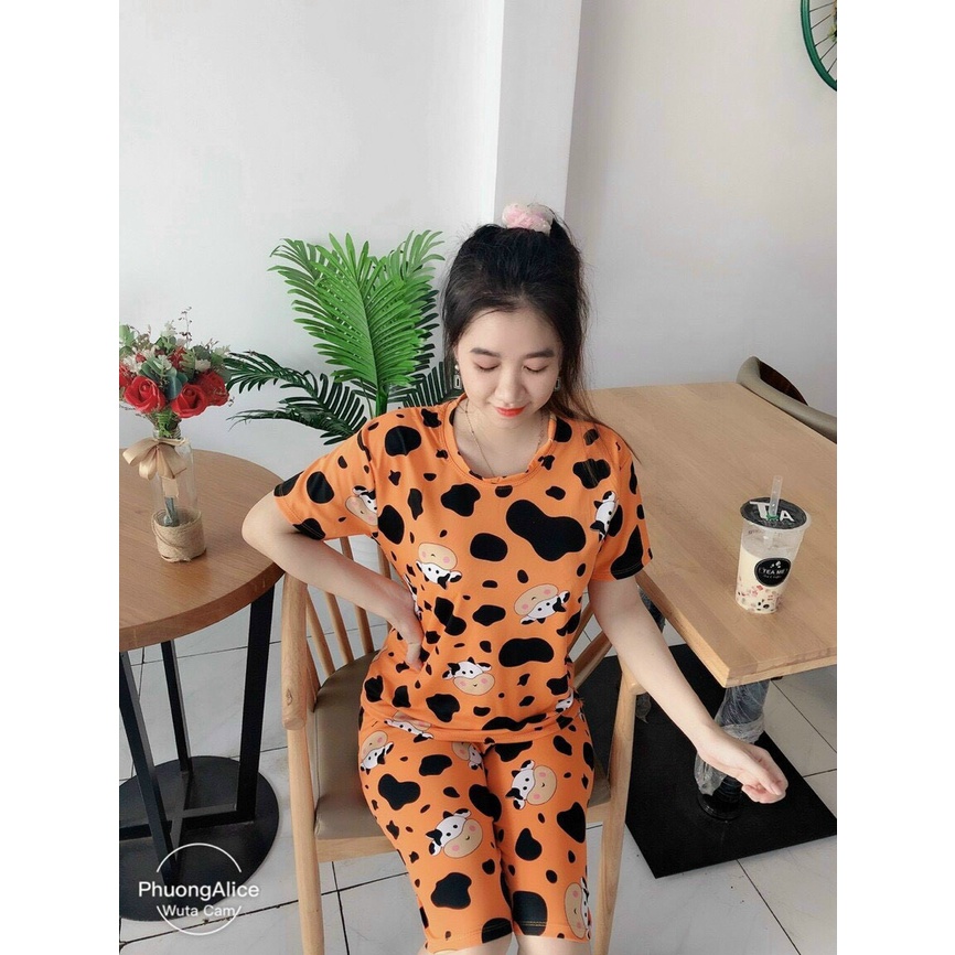 bộ đồ lửng bò sữa chất vải cotton freesize 52ki đổ lại | BigBuy360 - bigbuy360.vn