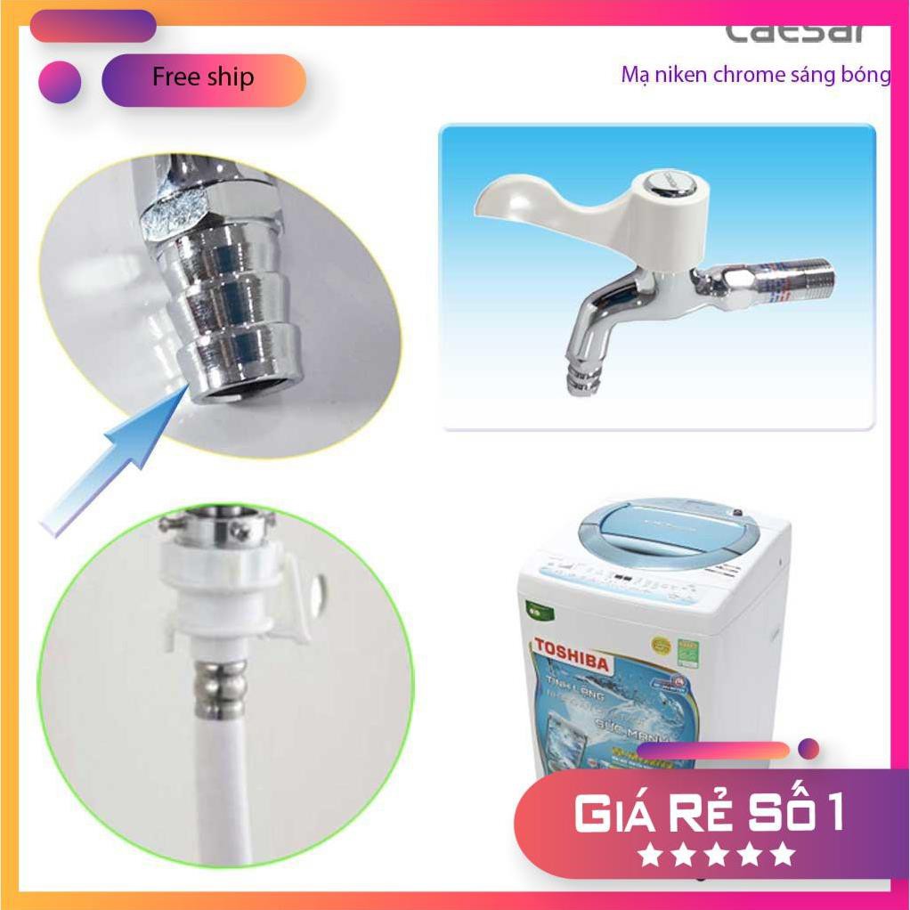 Vòi Nước Gắn Tường Tay Gạt .vòi hồ,rumile cắm tường,vòi máy giặt,tưới cây CAESAR-WP027C-W027C chính hãng