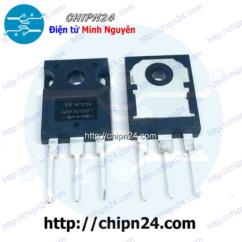 [1 CON] Diode Schottky MBR30100 TO-247 30A 100V (MBR30100PT 30100)