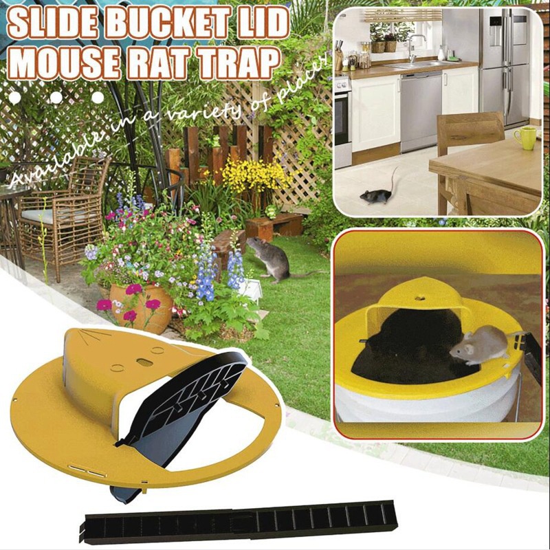 Bẫy Chuột Tự Động Thông Minh Có Nắp Trượt mousetrap trượt và lật thông minh có thể tái sử dụng mới