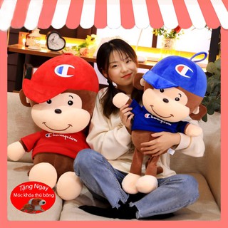 Gấu bông khỉ bông Champion mũ lệch🐵 đáng yêu🐵 làm quà tặng cho bé_ GB47