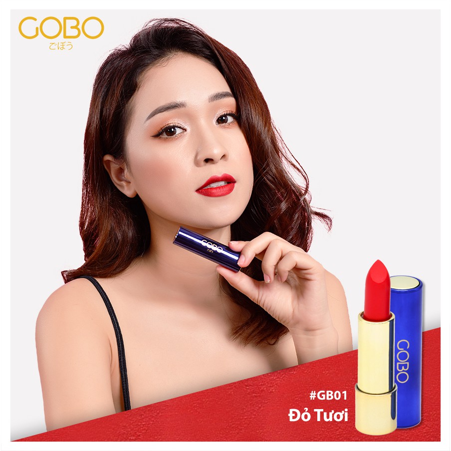 Son không chì Cocayhoala Gobo Nature matte 4.5g (Đỏ tươi)