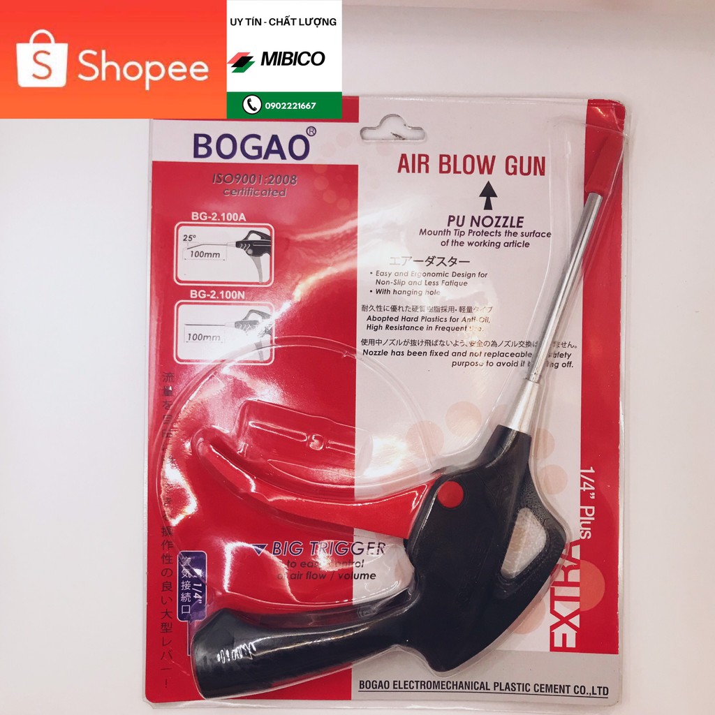 SÚNG XÌ KHÔ XỊT HƠI THỔI BỤI MÁY NÉN KHÍ BOGAO RẺ BỀN CHÂT LƯỢNG