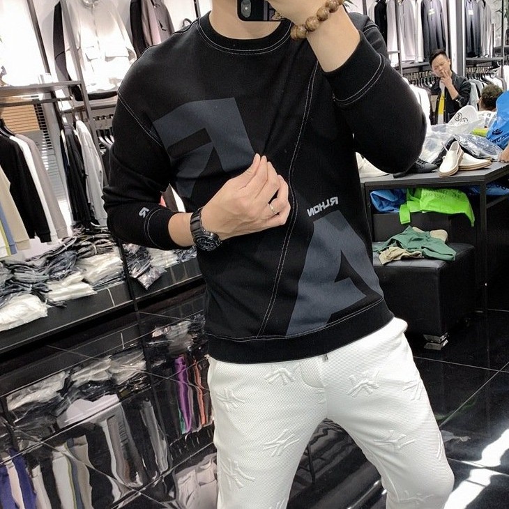 Áo Thun Nam Dài Tay Unisex. Áo thu đông trơn tay dài cổ tròn basic vải Poly 2Da N04 | BigBuy360 - bigbuy360.vn